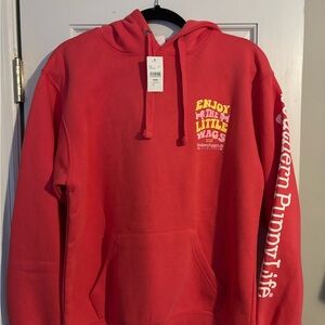 Pink Hoodie with Graphic Print